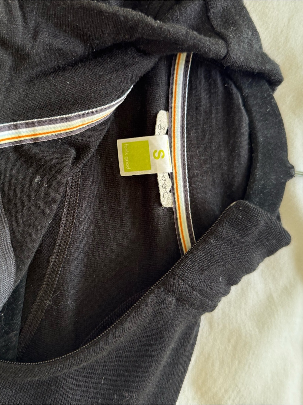 Smartwool Black Crew Neck Sweater with Stripe Detail